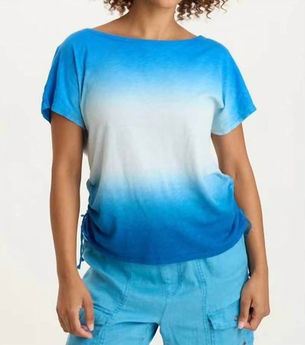 NEW XCVI cohn jersey boatneck tee in motley ombre kismet